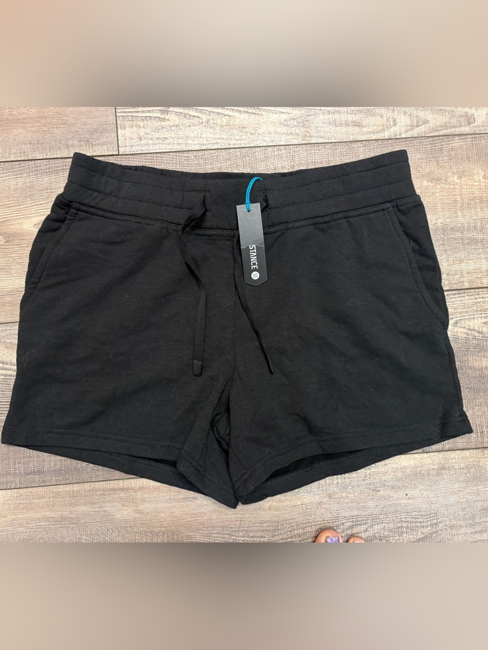 Stance Women’s Shelter Shorts SM Black Athletic Drawstring NWT